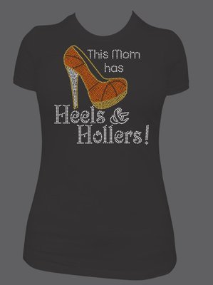 Basketball Mom Heels and Hollers T-Shirt
