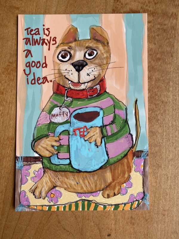 Tea is Always a Good Idea Postcard-Good Advice Series