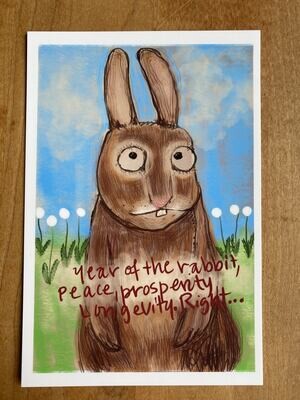 Year of the Rabbit Postcard
