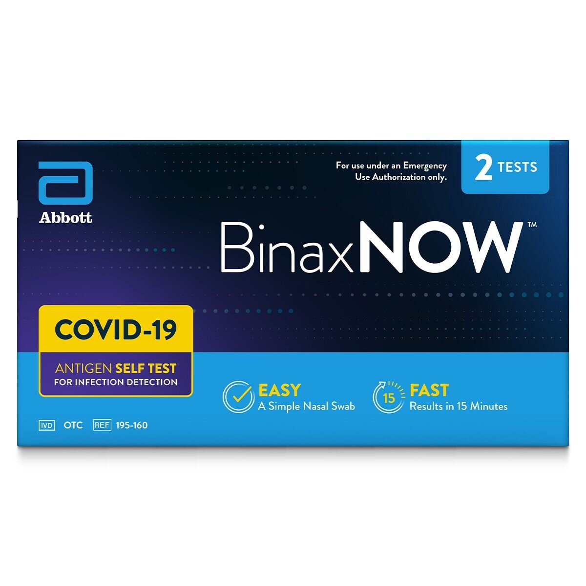 BinaxNOW COVID-19 Antigen Rapid Self-Test at Home Kit