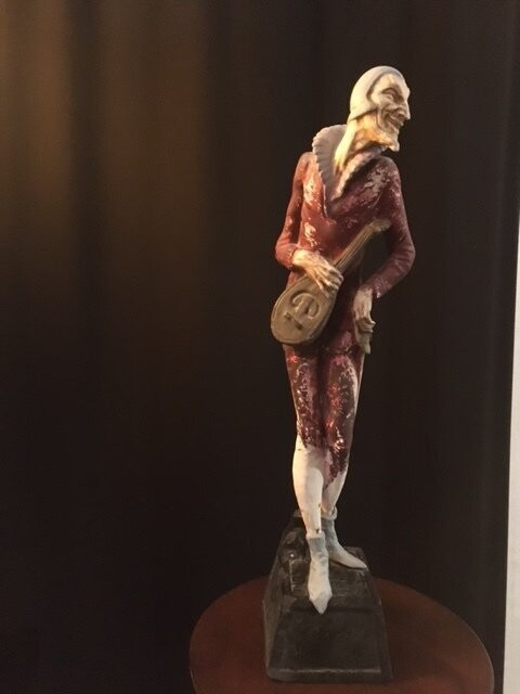 Plâtre d'un Satyre et sa mandoline
