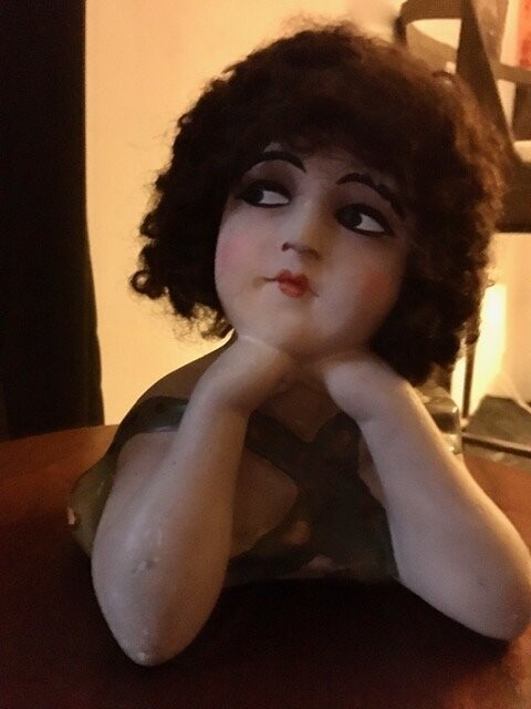 Sculpture buste de femme à la belle époque...