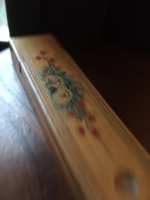 Superbe plumier ancien en bois…