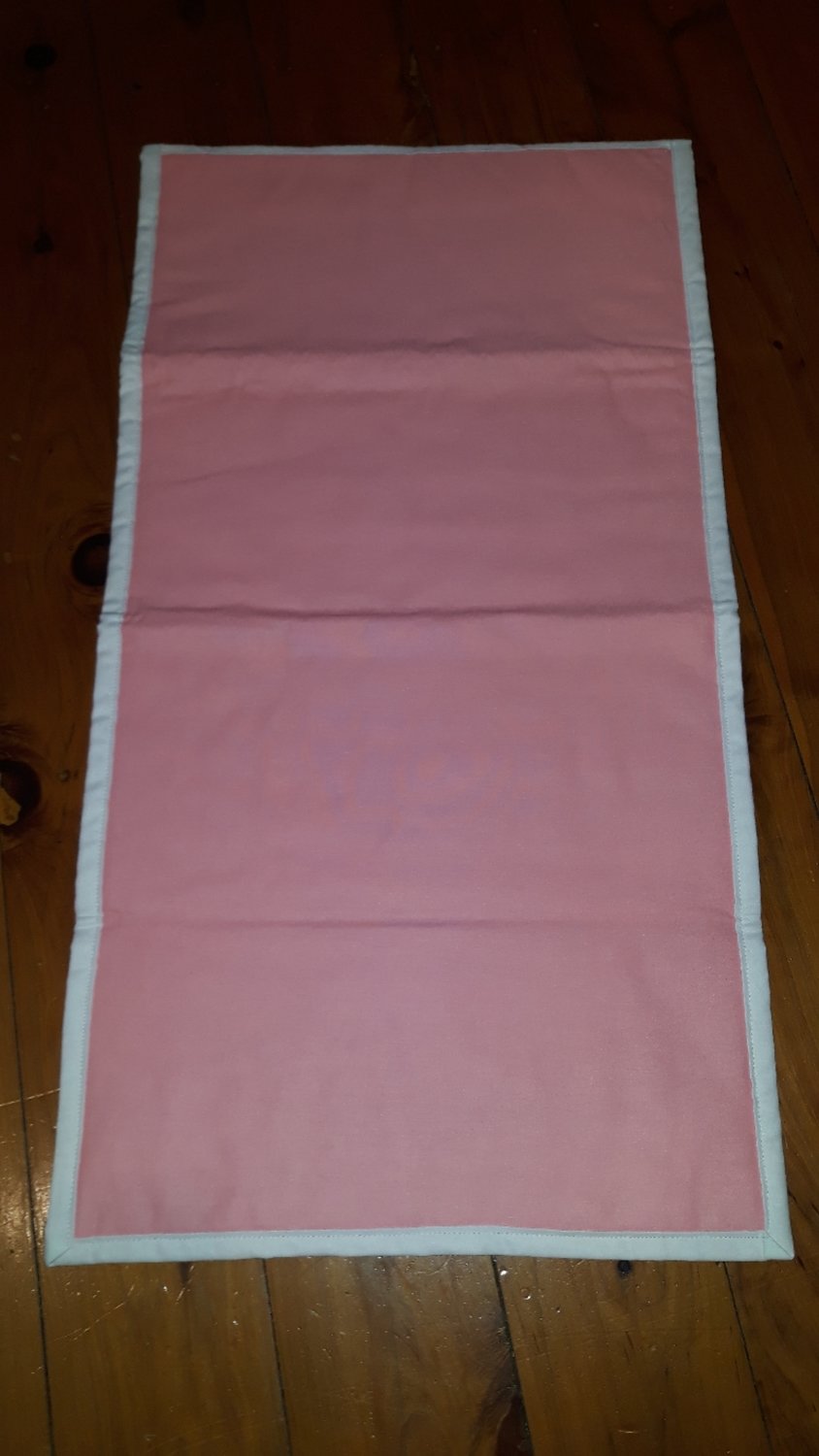 Pink/White Custom rectangle medal bunting