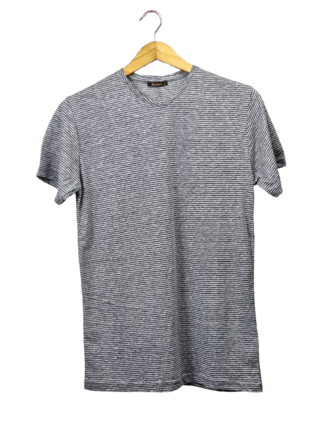 Black And Grey Striped T-Shirt
