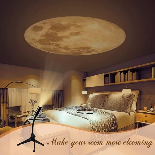 moon projection led lamp