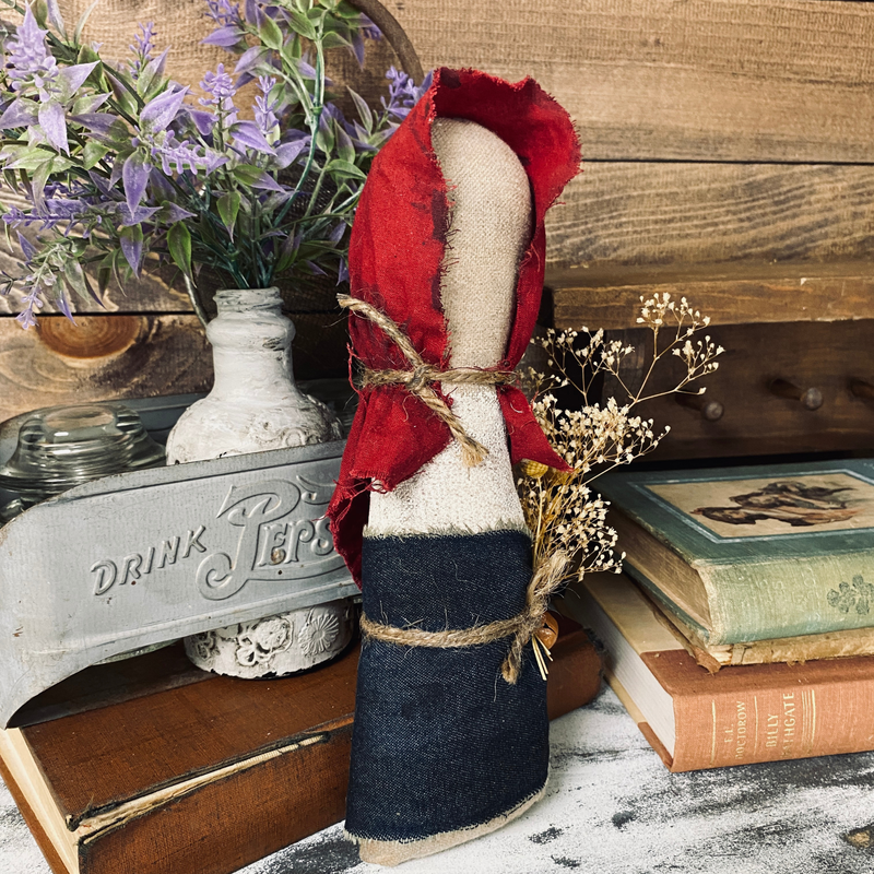 Primitive Fourth of July Prairie Doll Farmhouse July 4th Home Decor