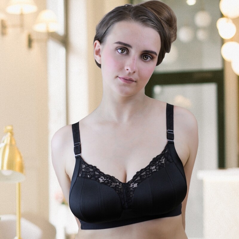Dahlia Wireless Cup Lined Soft Cup Bra - Papillon