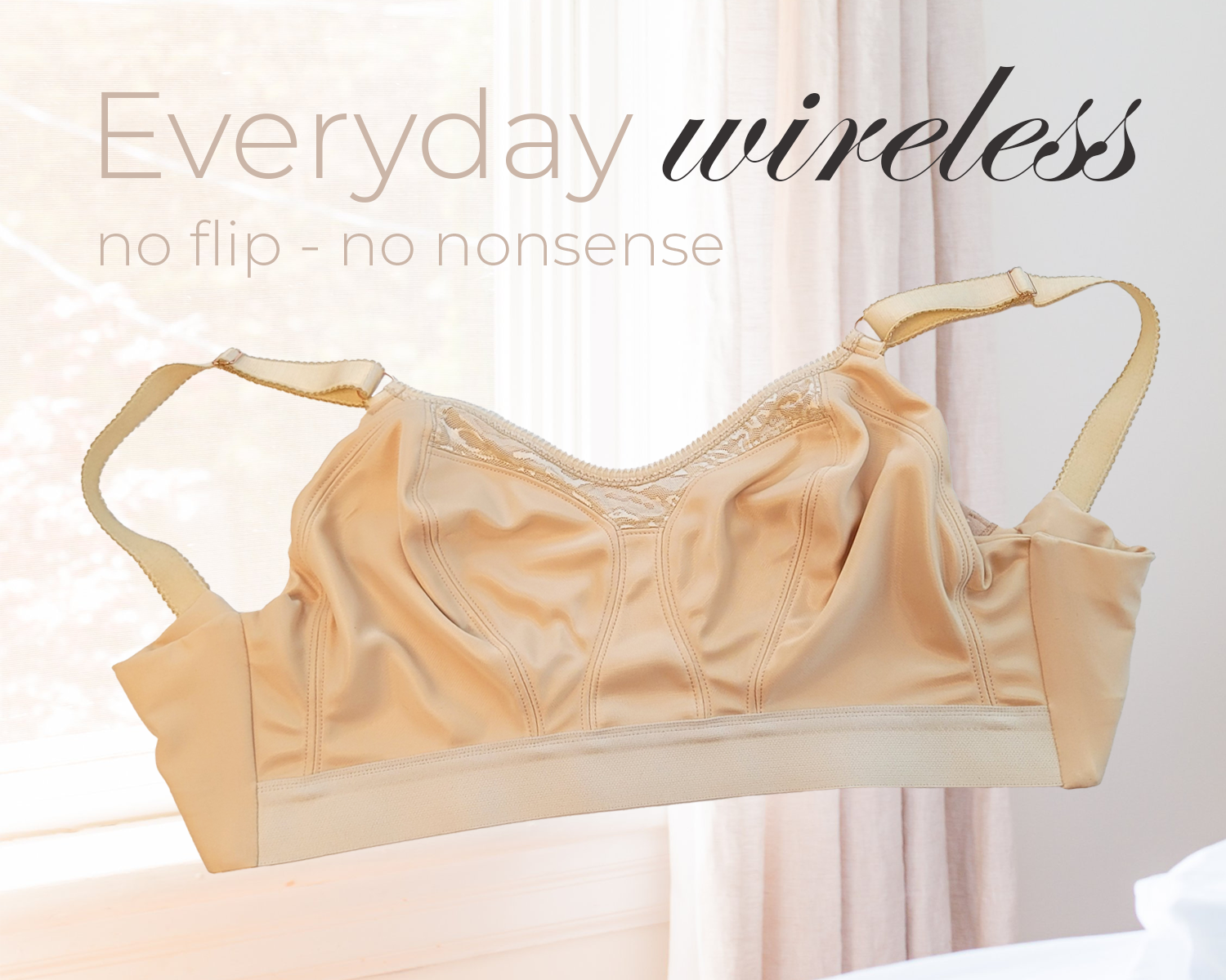 Dahlia Wireless Deep Band Full Cup Soft Bra Cups K-Q