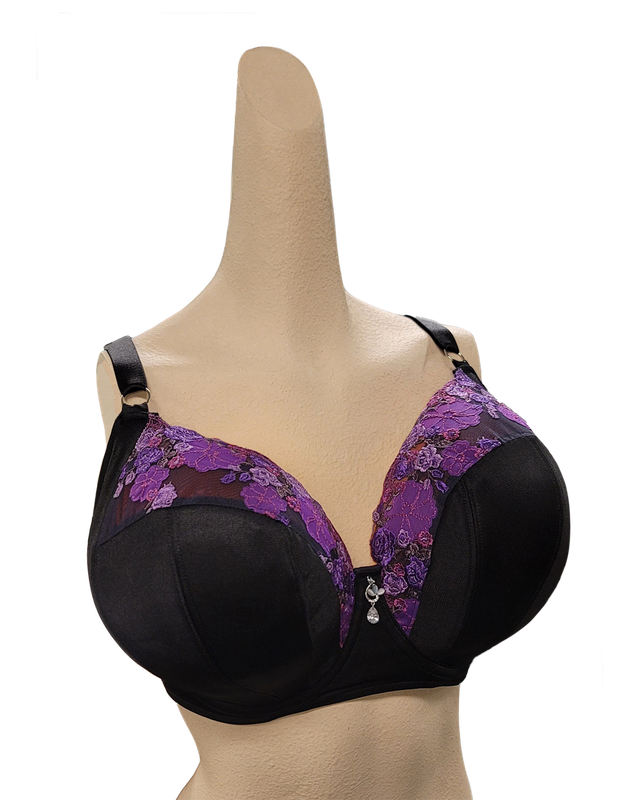 Dahlia Limited Edition Underwire Balconette Bra - Royal Purple Cups K-Q Dahlia Limited Edition Underwire Balconette Bra - Royal Purple Cups K-Q