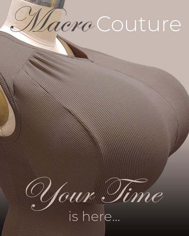 Bra Size MacroCouture Sleeveless Top All Bands 24 to 66 All Cups A to ZZZ