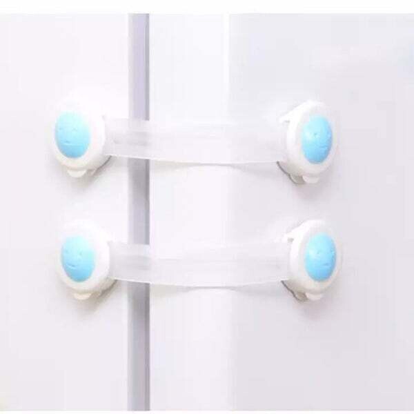 2 Pcs Child Safety Locks Baby Proof Locks for Refrigerators Doors Cabinet