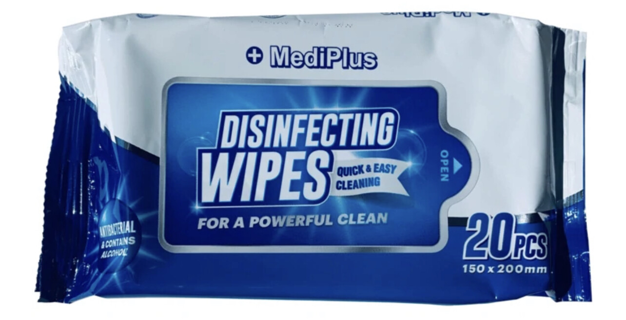 MediPlus 20/PKG Disinfecting Wipes