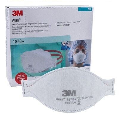 3M™ Aura 1870+ Health Care Particulate Respirator, 20/Pkg