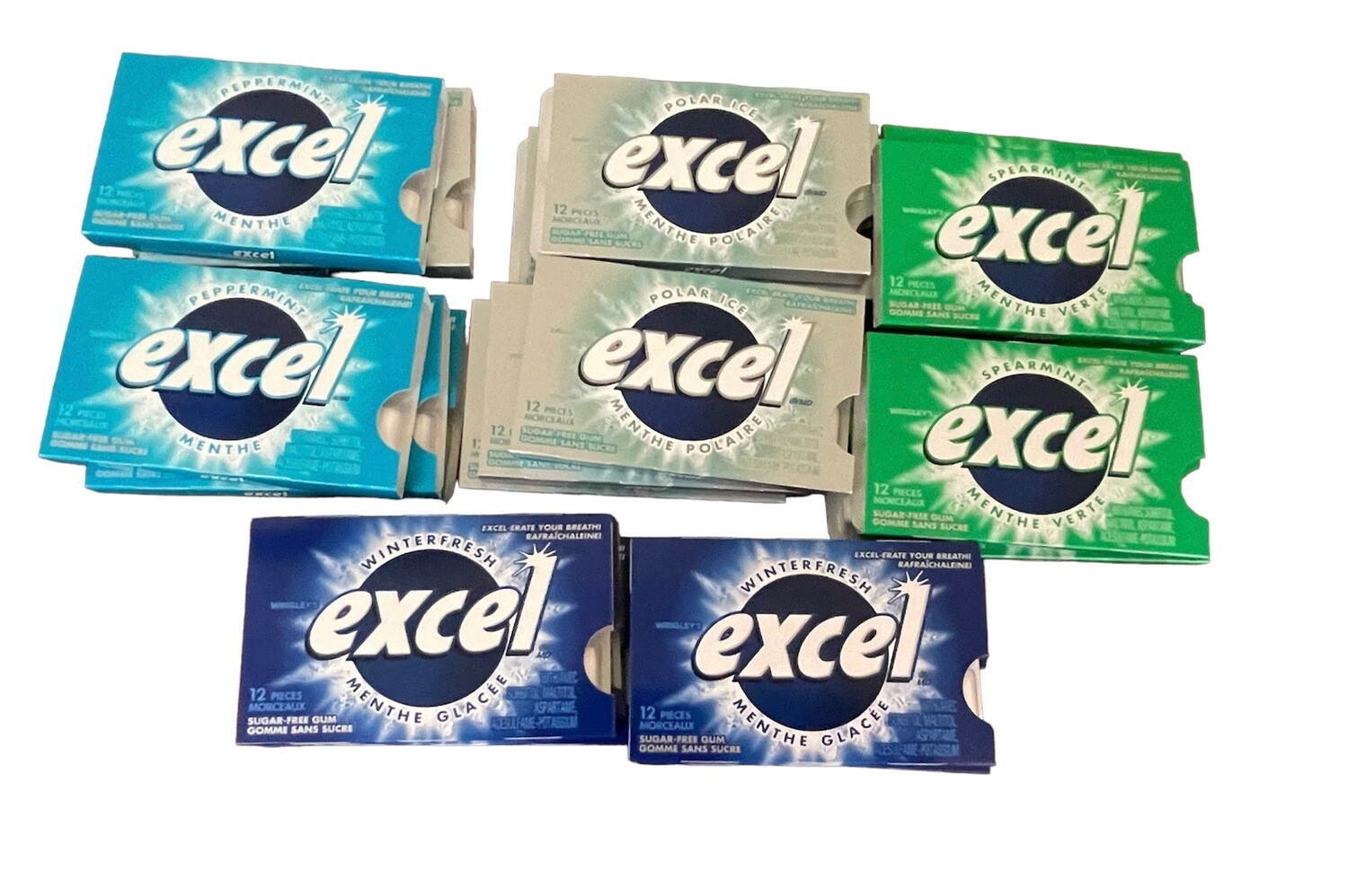 Excel Gum, Various Flavours