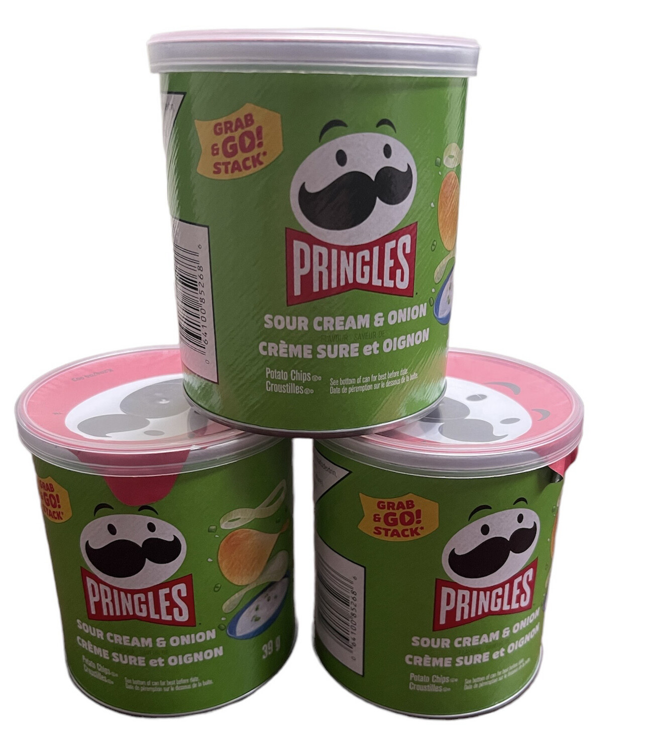 PRINGLES, Sour Cream & Onion, 37g Tin