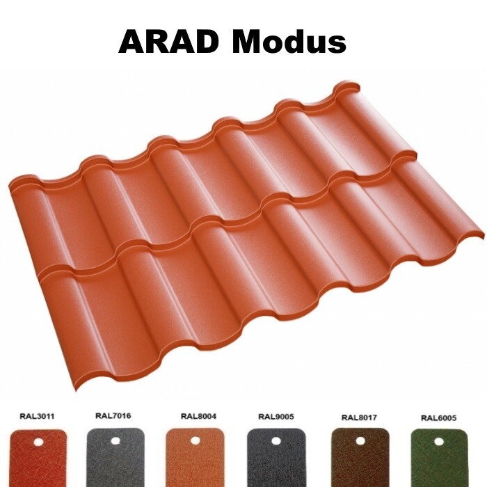 ARAD MODUS Pfannenblech Ziegelblech Profilblech Dachpfannenprofil Dachblech