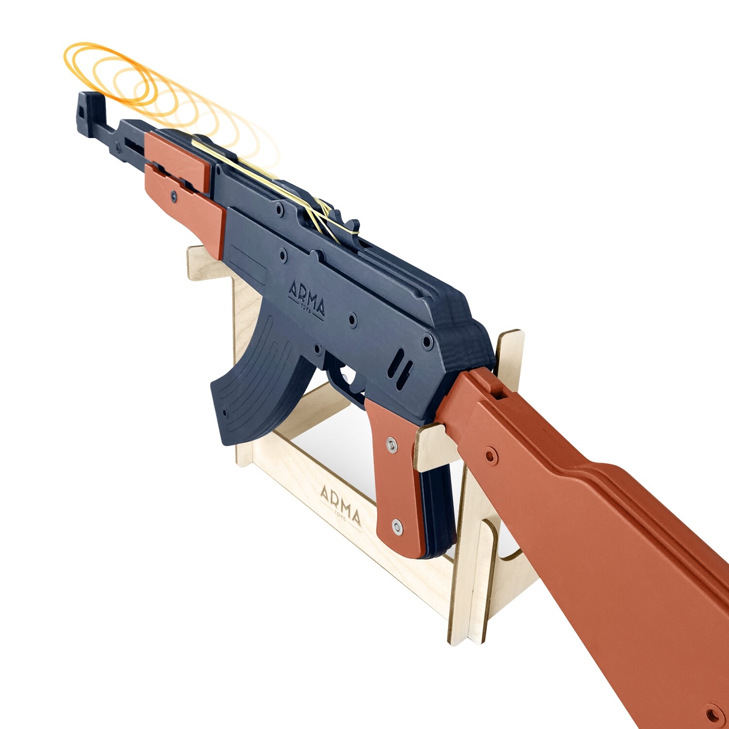 AK-47 Kalaschnikow aus Holz Arma Toys Holzspielzeug Wehrmacht DDR  Gummibandgewehr für Kinder und Erwachsene