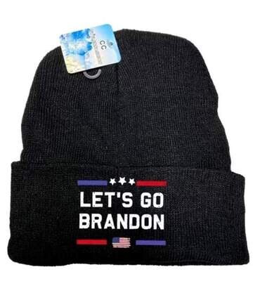 Let&#39;s go brandon blk Stocking hat