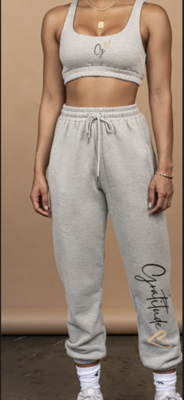High quality custom logo joggers 2 piece crop top two piece pants set comfy cotton workout womens 2021 2 piece set