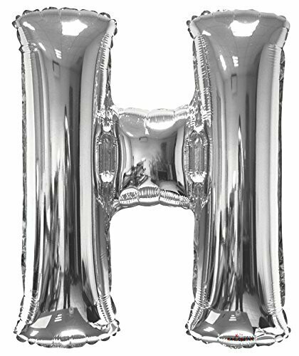 34&quot; Silver Foil Letter &quot;H&quot; Balloon
