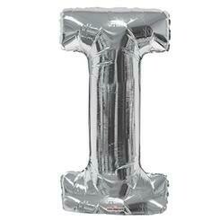 34&quot; Silver Foil Letter &quot;I&quot; Balloon