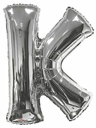 34&quot; Silver Foil Letter &quot;K&quot; Balloon