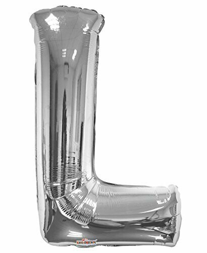 34&quot; Silver Foil Letter &quot;L&quot; Balloon