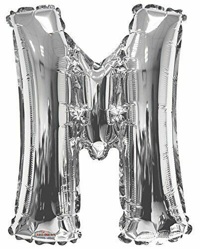 34&quot; Silver Foil Letter &quot;M&quot; Balloon