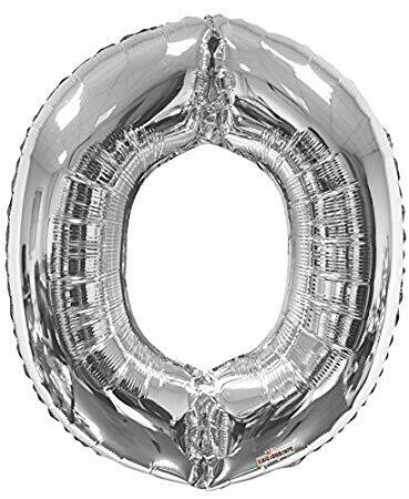 34&quot; Silver Foil Letter &quot;O&quot; Balloon