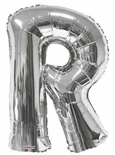 34&quot; Silver Foil Letter &quot;R&quot; Balloon