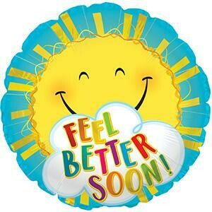 17&quot; Feel Better Sun Foil Balloon