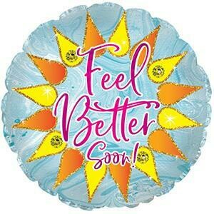 17&quot; Feel Better Sparkle Foil Balloon
