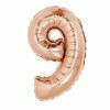 40&quot; Rose Gold Foil Number &quot;9&quot; Balloon