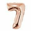 40&quot; Rose Gold Foil Number &quot;7&quot; Balloon