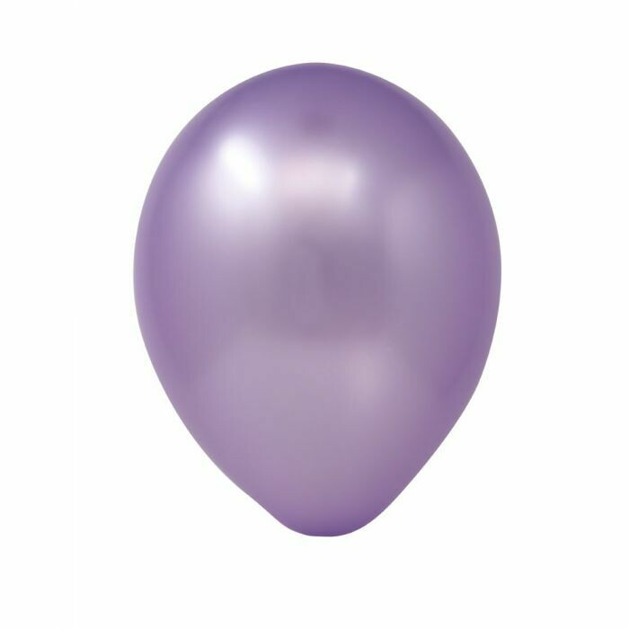 12" Metallic Lavender Latex Balloon (50 per bag)