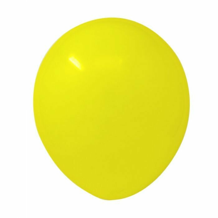 12" Yellow Latex Balloon (50 per bag)