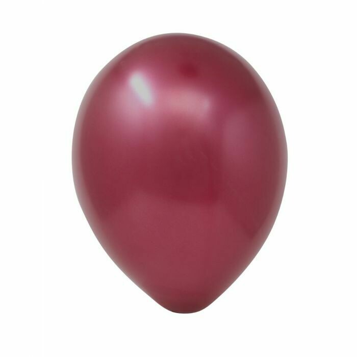 12" Metallic Burgundy Latex Balloon (50 per bag)
