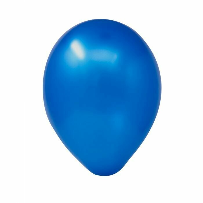 12" Metallic Blue Latex Balloon (50 per bag)