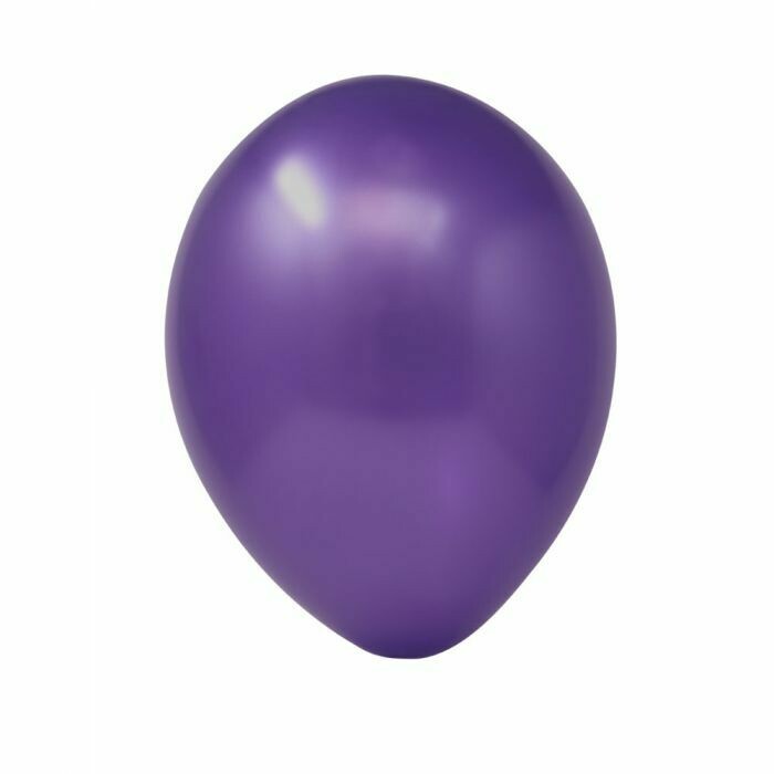 12" Metallic Purple Latex Balloon (50 per bag)