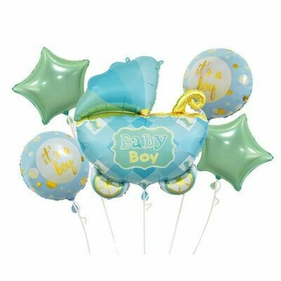 Baby Boy Mylar Balloon Kit