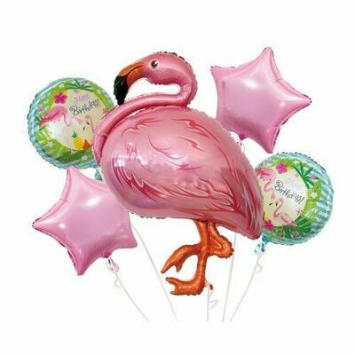 Flamingo Mylar Balloon Kit