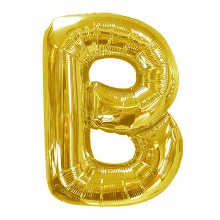 40&quot; Gold Foil Letter &quot;B&quot; Balloon