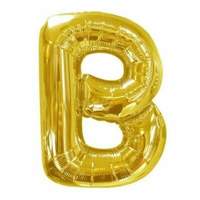 40" Gold Foil Letter "B" Balloon