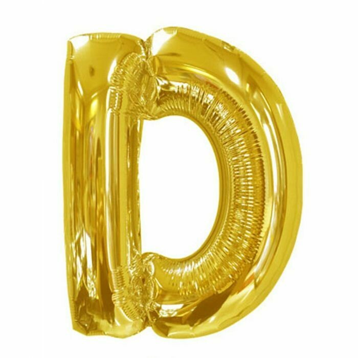 40&quot; Gold Foil Letter &quot;D&quot; Balloon