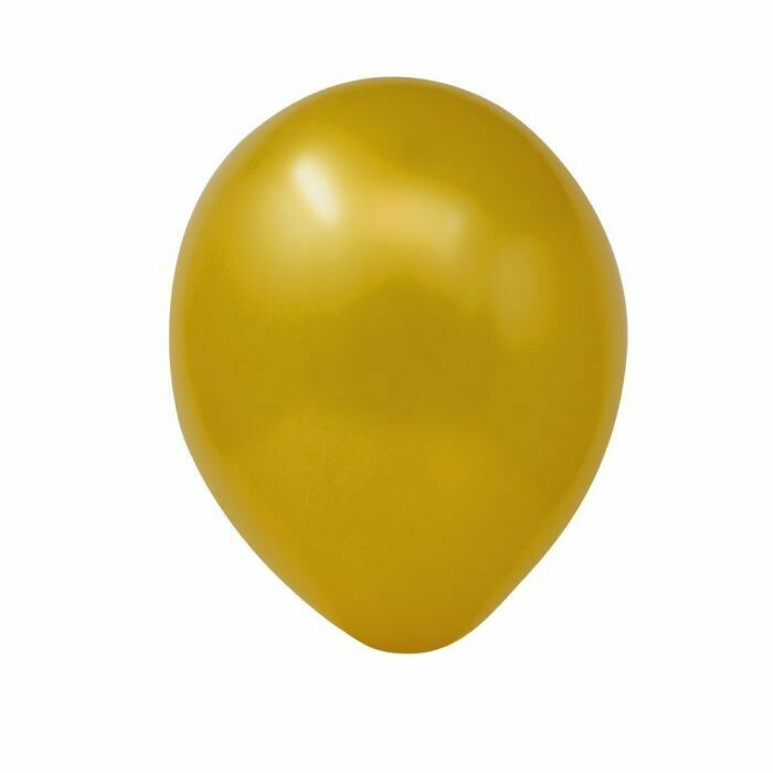 5" Metallic Gold Latex Balloon (50 per bag)