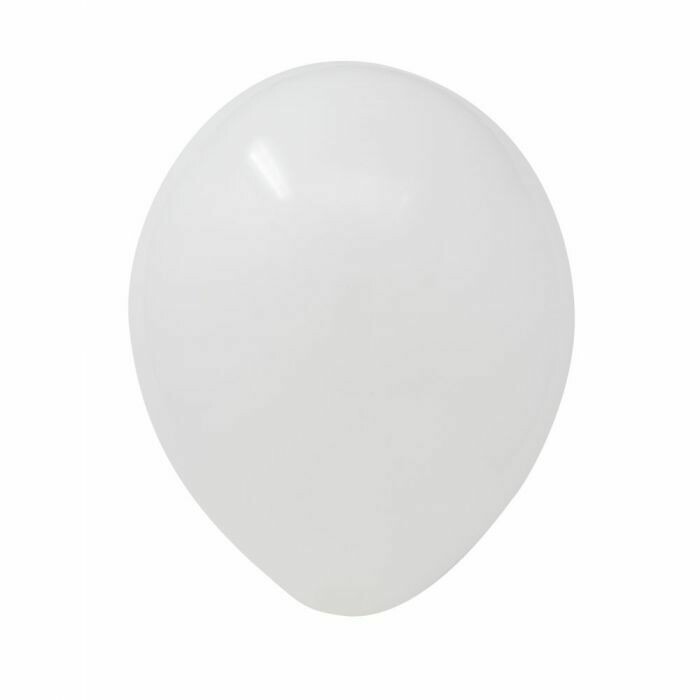 5" White Latex Balloon (50 per bag)