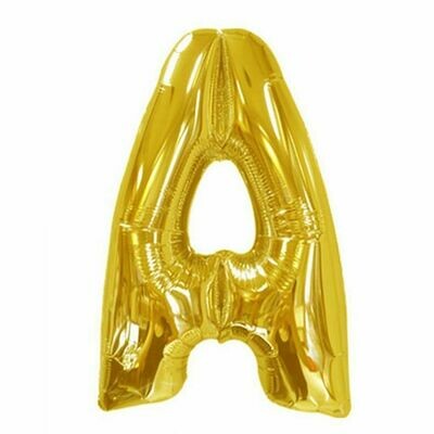 40" Gold Foil Letter "A" Balloon