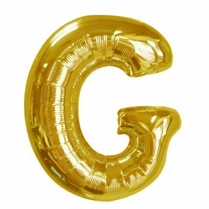 40&quot; Gold Foil Letter &quot;G&quot; Balloon