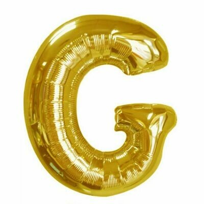 40" Gold Foil Letter "G" Balloon